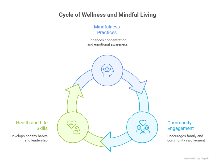 How to make Kids Healthy, Mindful, and Active in Philadelphia 3 Cycle of wellness and mindful living programs