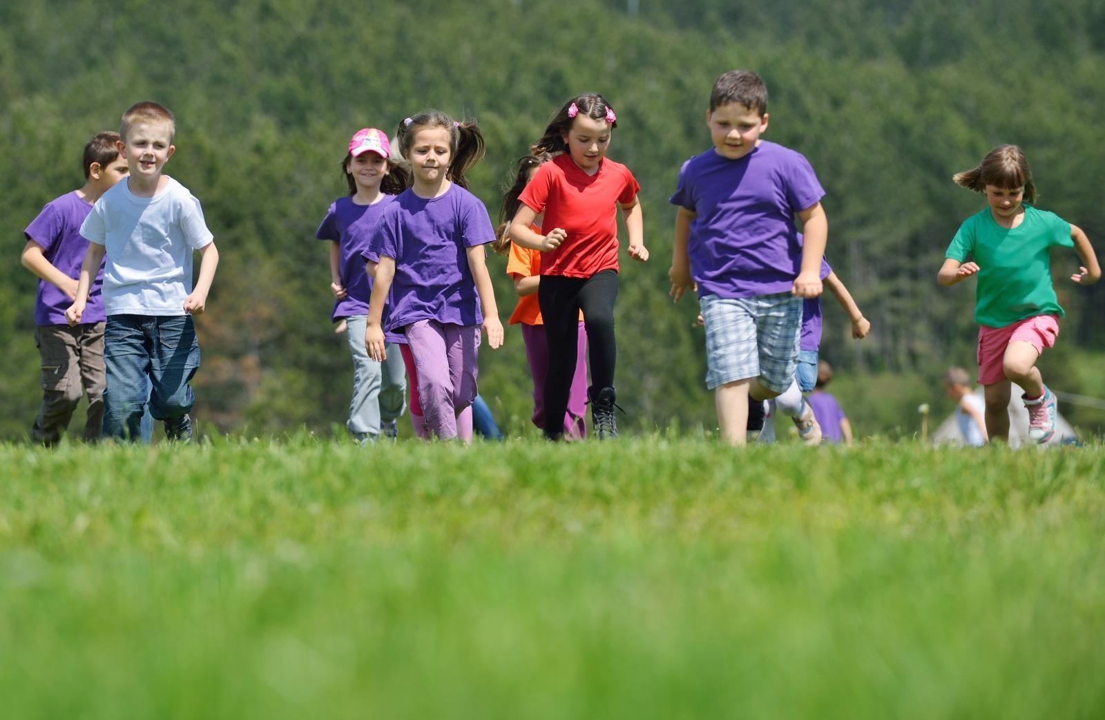 kids doing lighter physical activities for physical development